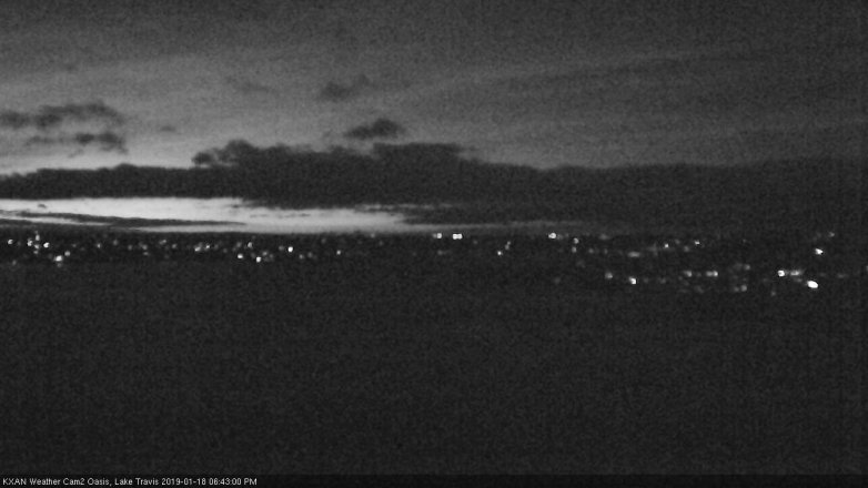 Lake Travis webcam, January 18, 2019 5:45 PM CT