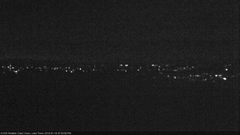 Lake Travis webcam, January 18, 2019 6:05 PM CT