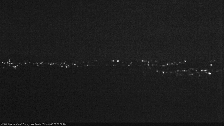 Lake Travis webcam, January 18, 2019 6:10 PM CT
