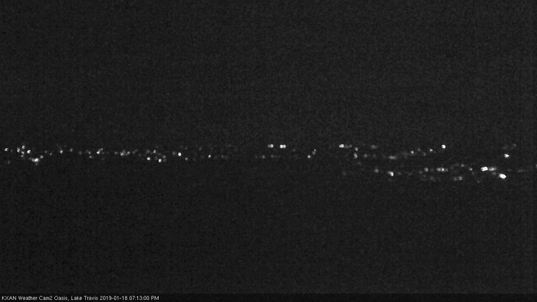 Lake Travis webcam, January 18, 2019 6:15 PM CT