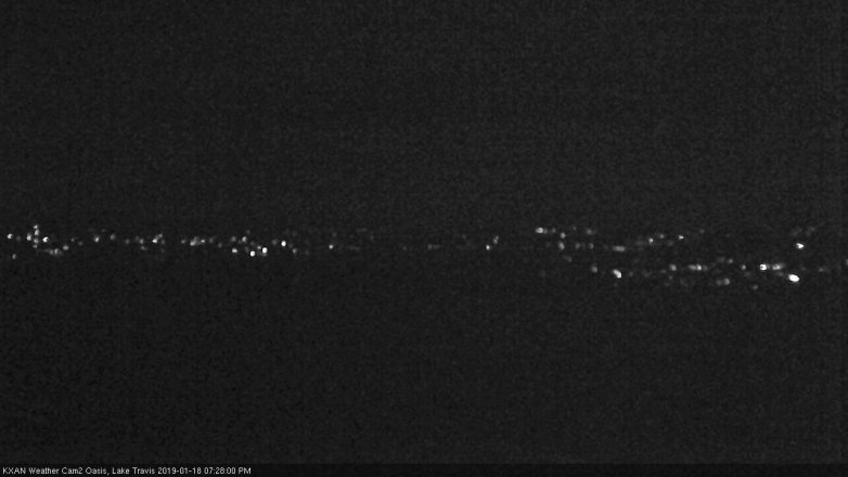 Lake Travis webcam, January 18, 2019 6:30 PM CT