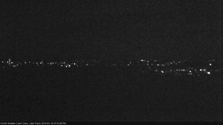Lake Travis webcam, January 18, 2019 6:35 PM CT