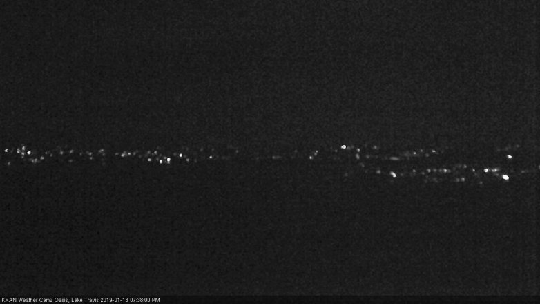 Lake Travis webcam, January 18, 2019 6:40 PM CT