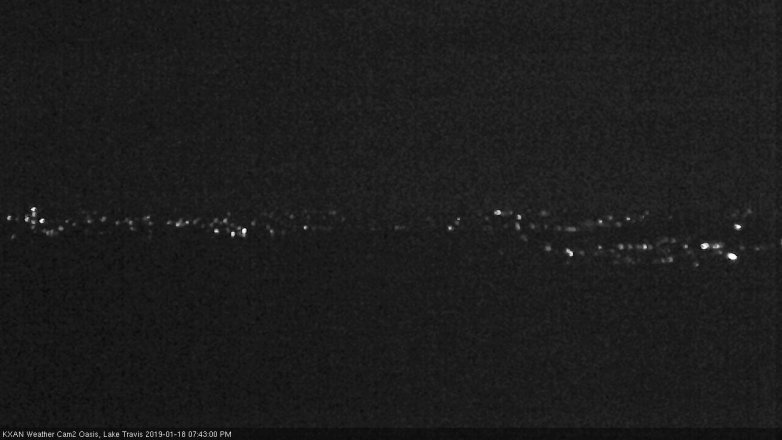 Lake Travis webcam, January 18, 2019 6:45 PM CT
