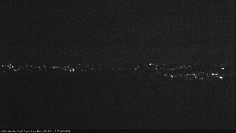Lake Travis webcam, January 18, 2019 6:50 PM CT