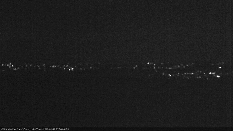 Lake Travis webcam, January 18, 2019 7:00 PM CT