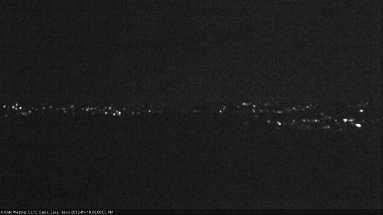 Lake Travis webcam, January 18, 2019 7:10 PM CT