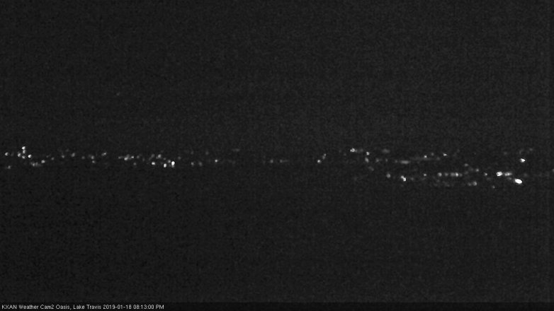 Lake Travis webcam, January 18, 2019 7:15 PM CT