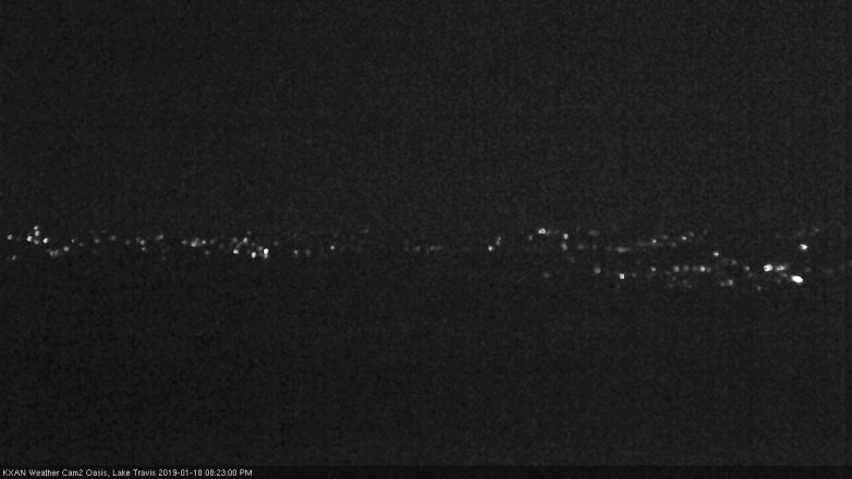 Lake Travis webcam, January 18, 2019 7:25 PM CT