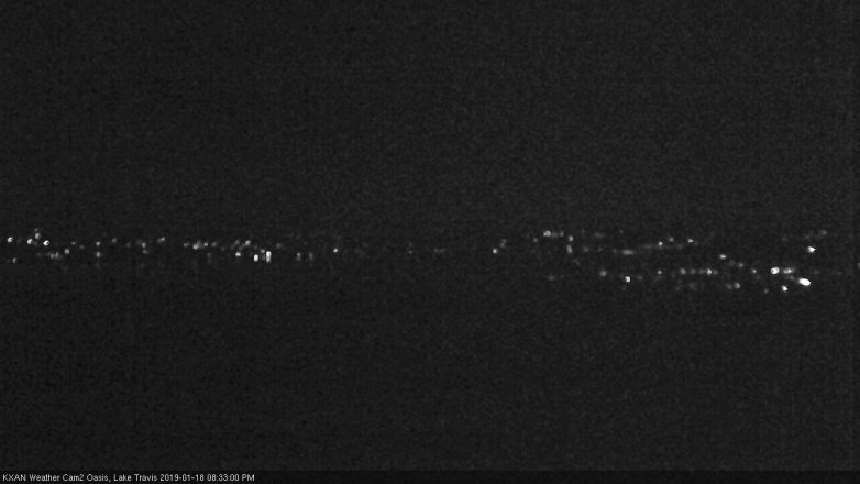 Lake Travis webcam, January 18, 2019 7:35 PM CT
