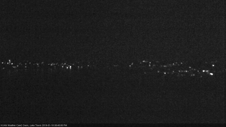 Lake Travis webcam, January 18, 2019 7:50 PM CT
