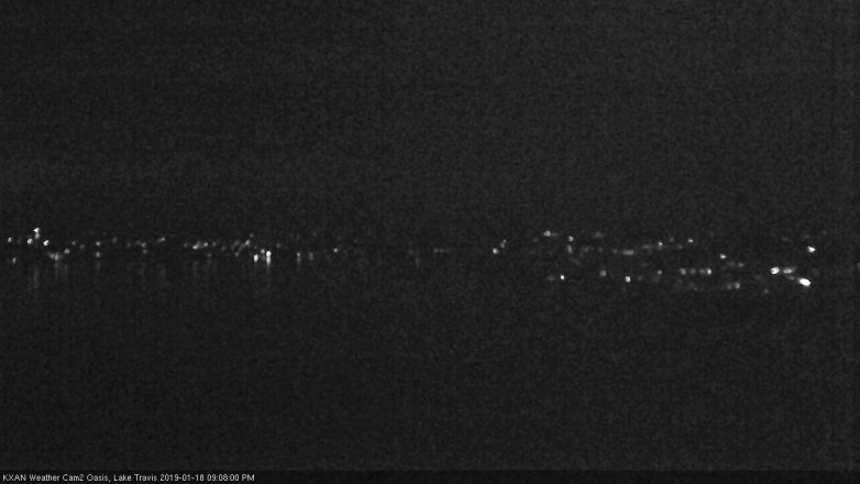 Lake Travis webcam, January 18, 2019 8:10 PM CT