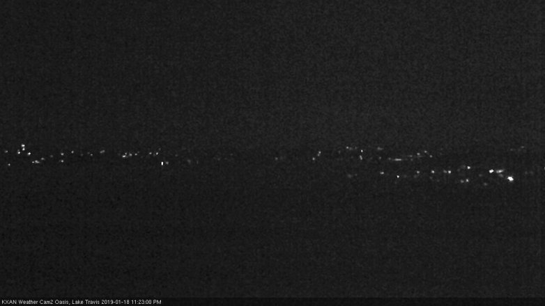 Lake Travis webcam, January 18, 2019 10:25 PM CT