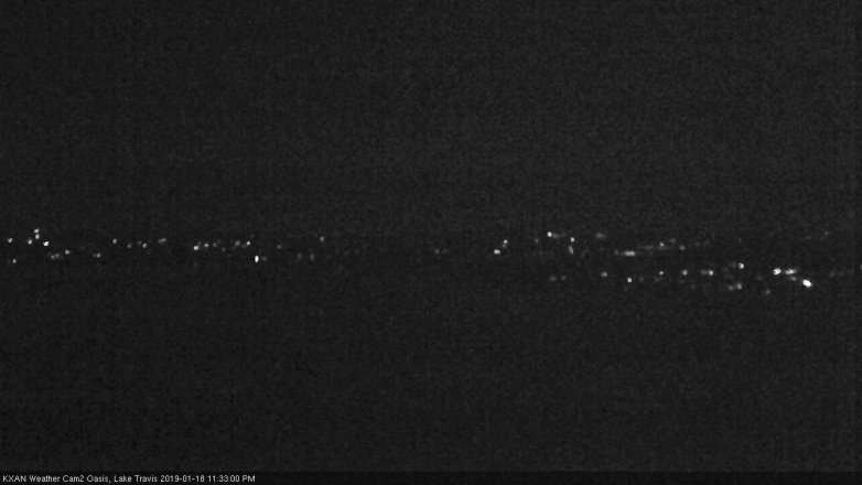 Lake Travis webcam, January 18, 2019 10:35 PM CT
