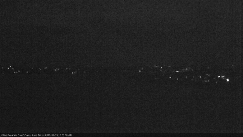 Lake Travis webcam, January 18, 2019 11:25 PM CT