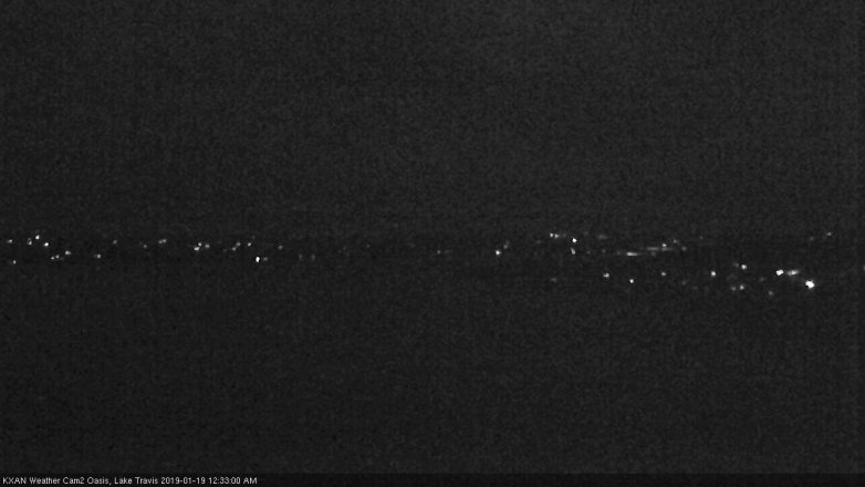 Lake Travis webcam, January 18, 2019 11:35 PM CT