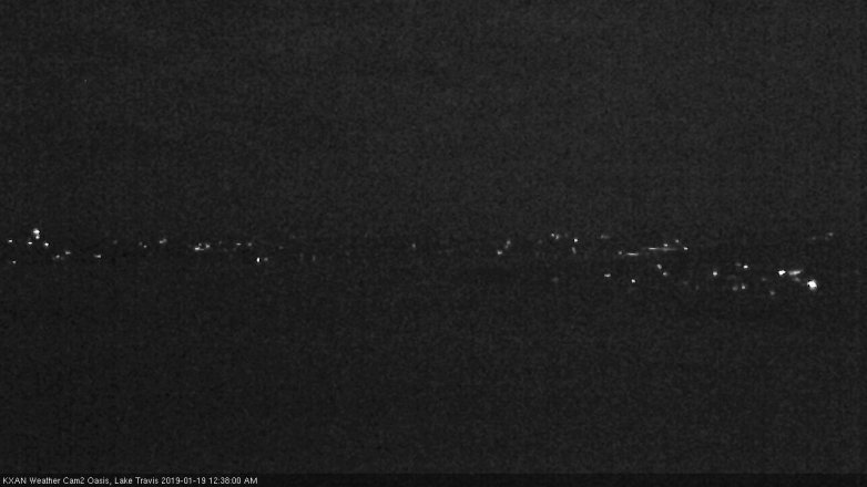 Lake Travis webcam, January 18, 2019 11:40 PM CT