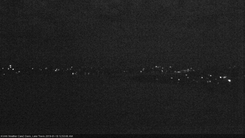 Lake Travis webcam, January 18, 2019 11:55 PM CT