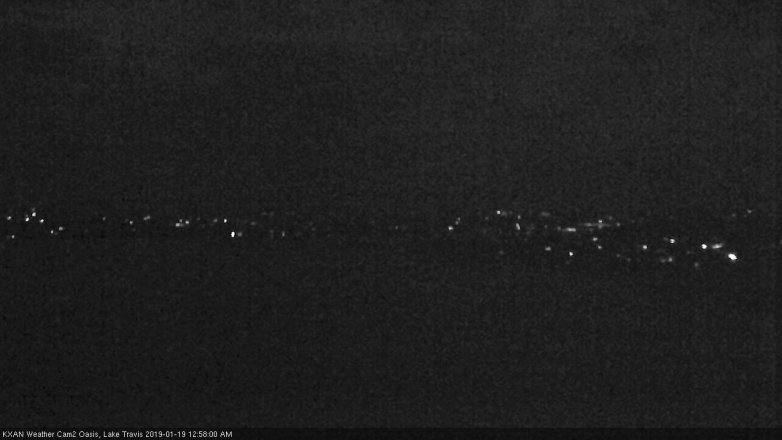 Lake Travis webcam, January 18, 2019 12:00 AM CT