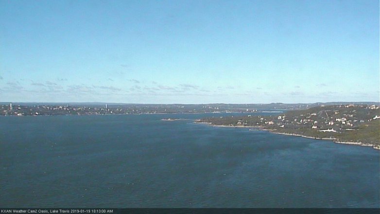 Lake Travis webcam, January 19, 2019 9:15 AM CT