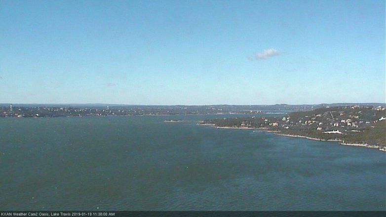 Lake Travis webcam, January 19, 2019 10:40 AM CT