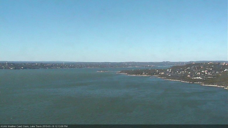 Lake Travis webcam, January 19, 2019 11:15 AM CT