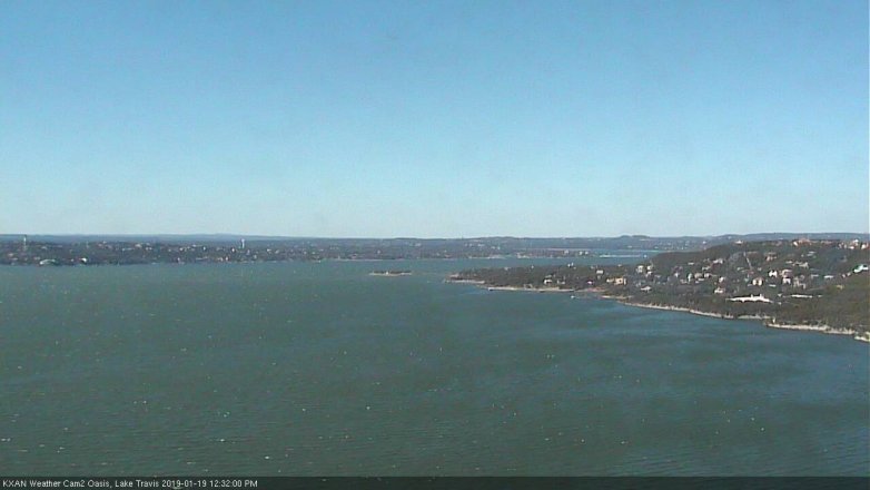 Lake Travis webcam, January 19, 2019 11:35 AM CT