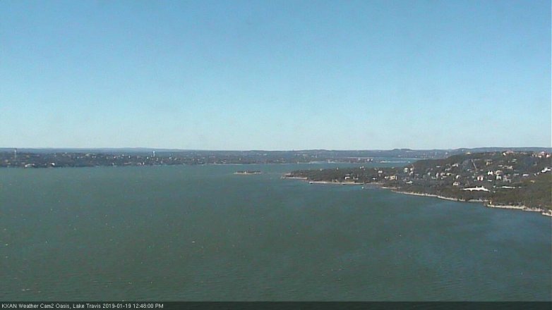 Lake Travis webcam, January 19, 2019 11:50 AM CT