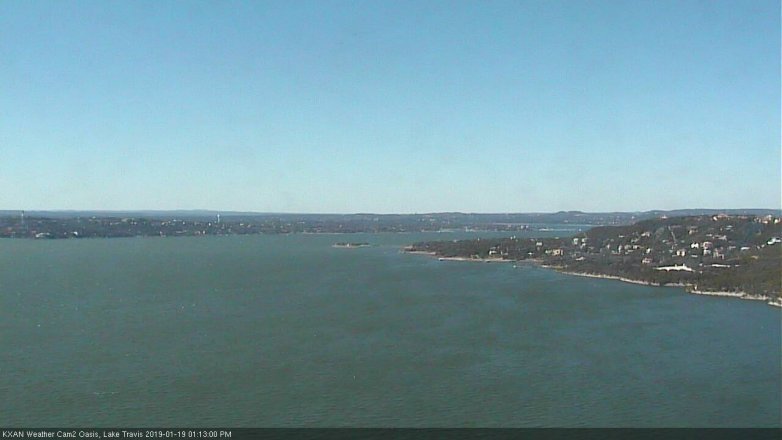 Lake Travis webcam, January 19, 2019 12:15 PM CT