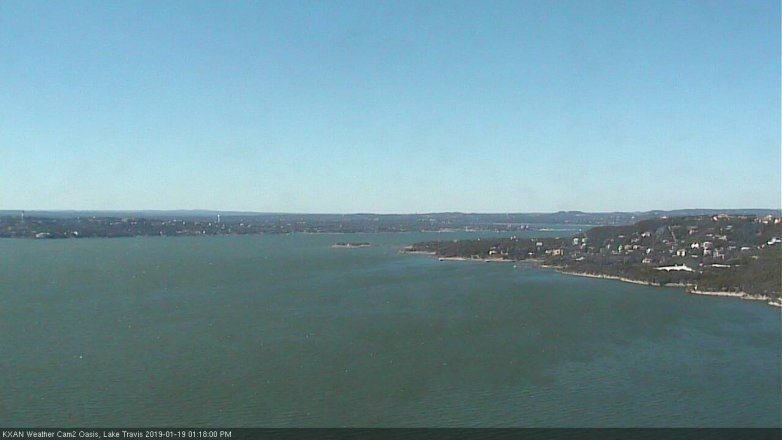 Lake Travis webcam, January 19, 2019 12:20 PM CT
