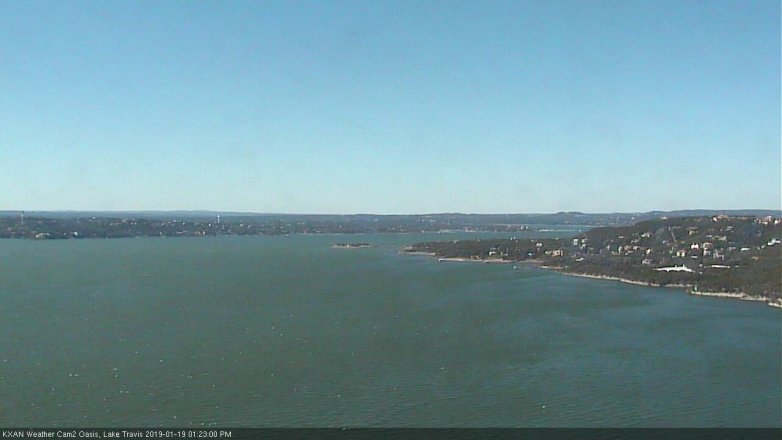 Lake Travis webcam, January 19, 2019 12:25 PM CT