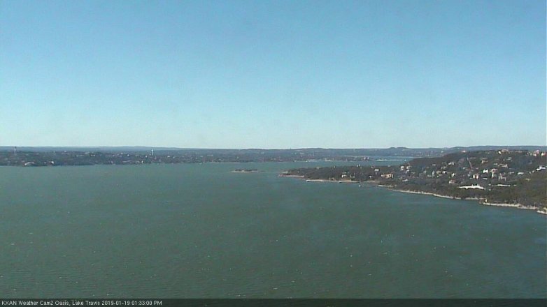 Lake Travis webcam, January 19, 2019 12:35 PM CT