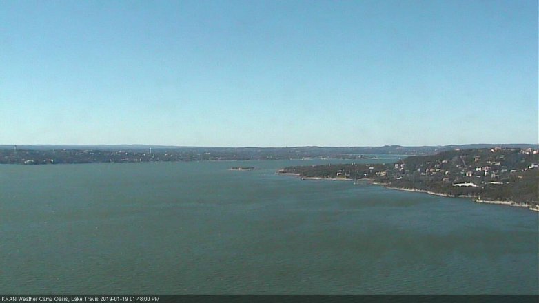 Lake Travis webcam, January 19, 2019 12:50 PM CT