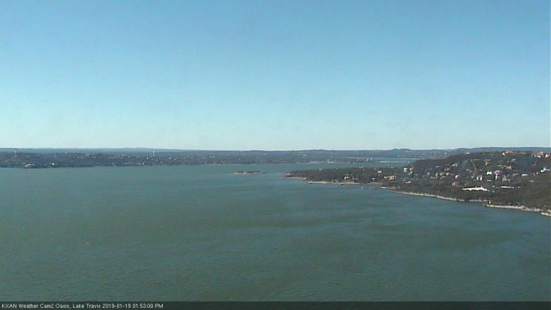 Lake Travis webcam, January 19, 2019 12:55 PM CT