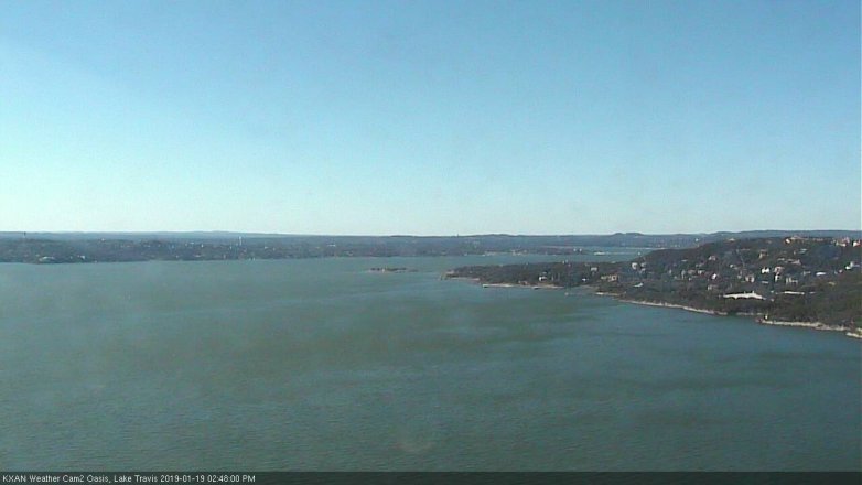 Lake Travis webcam, January 19, 2019 1:50 PM CT
