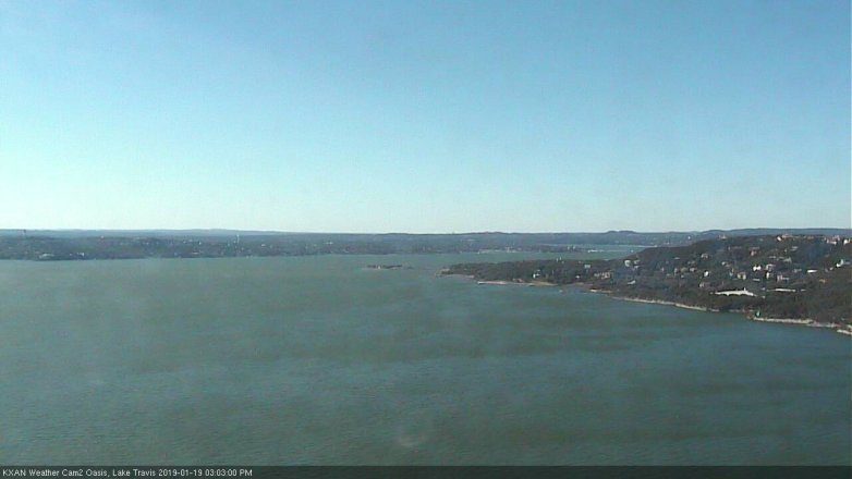 Lake Travis webcam, January 19, 2019 2:05 PM CT
