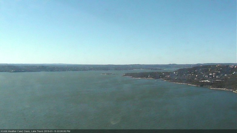 Lake Travis webcam, January 19, 2019 2:10 PM CT