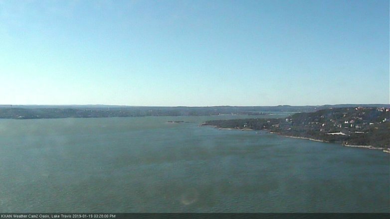 Lake Travis webcam, January 19, 2019 2:30 PM CT