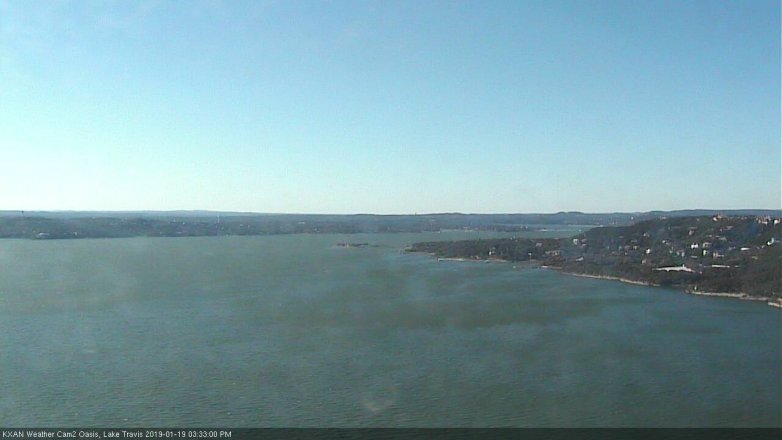 Lake Travis webcam, January 19, 2019 2:35 PM CT