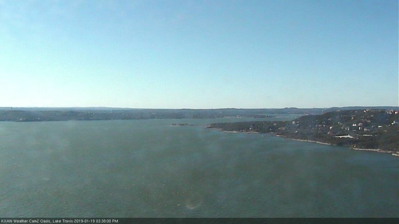 Lake Travis webcam, January 19, 2019 2:40 PM CT
