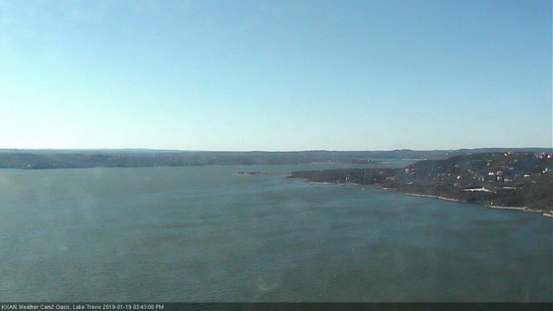 Lake Travis webcam, January 19, 2019 2:45 PM CT