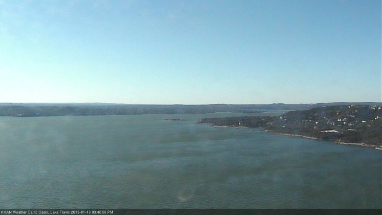 Lake Travis webcam, January 19, 2019 2:50 PM CT
