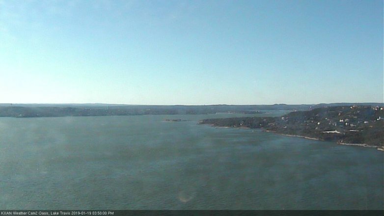 Lake Travis webcam, January 19, 2019 3:00 PM CT