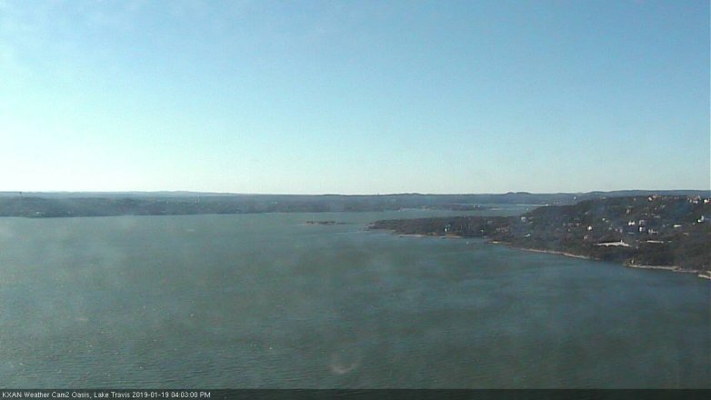 Lake Travis webcam, January 19, 2019 3:05 PM CT