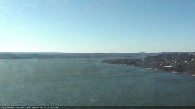 Lake Travis webcam, January 19, 2019 3:10 PM CT