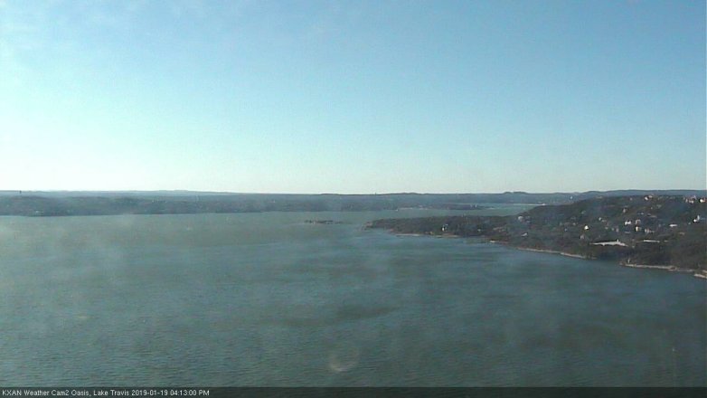 Lake Travis webcam, January 19, 2019 3:15 PM CT