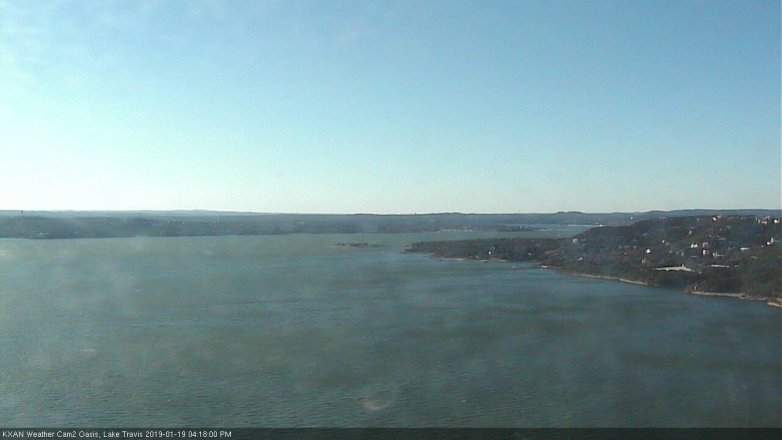 Lake Travis webcam, January 19, 2019 3:20 PM CT