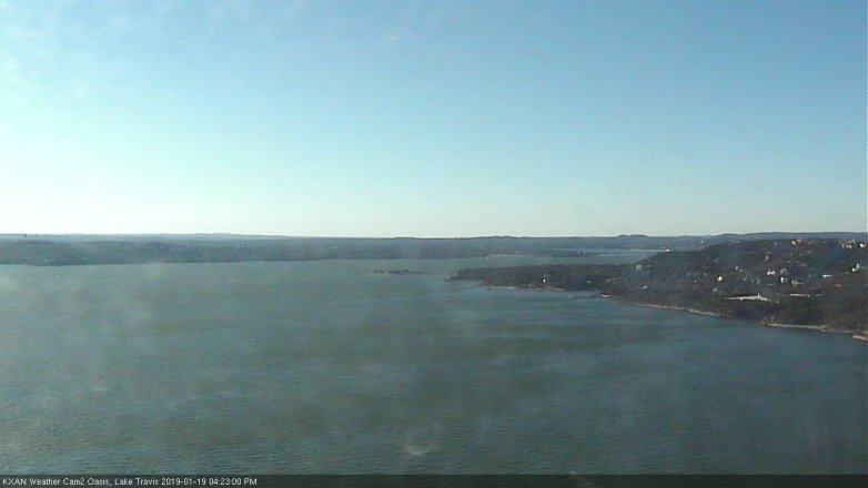 Lake Travis webcam, January 19, 2019 3:25 PM CT