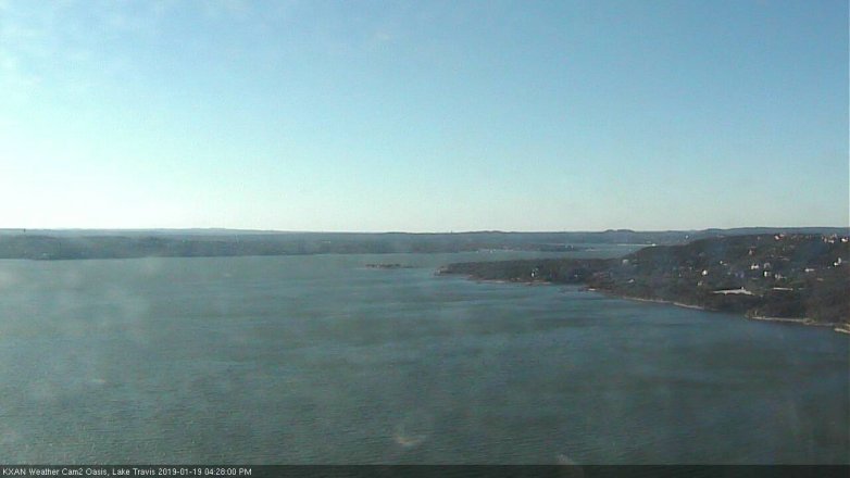 Lake Travis webcam, January 19, 2019 3:30 PM CT