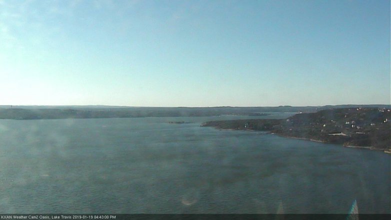 Lake Travis webcam, January 19, 2019 3:45 PM CT